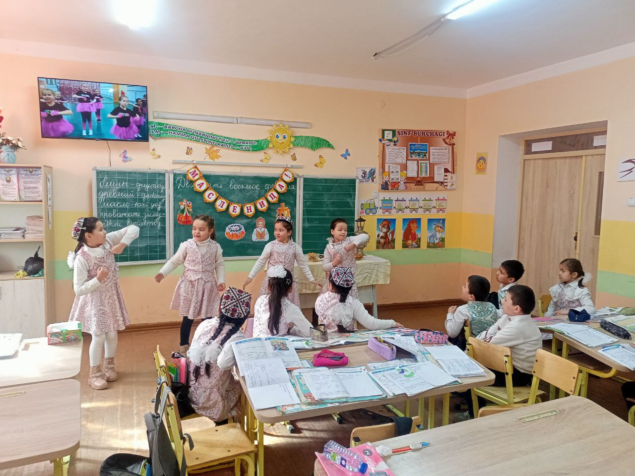 "Масленица" mavzusida oʻtkazilgan dars